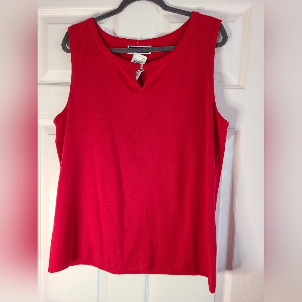 Karen Scott red tank top XXL